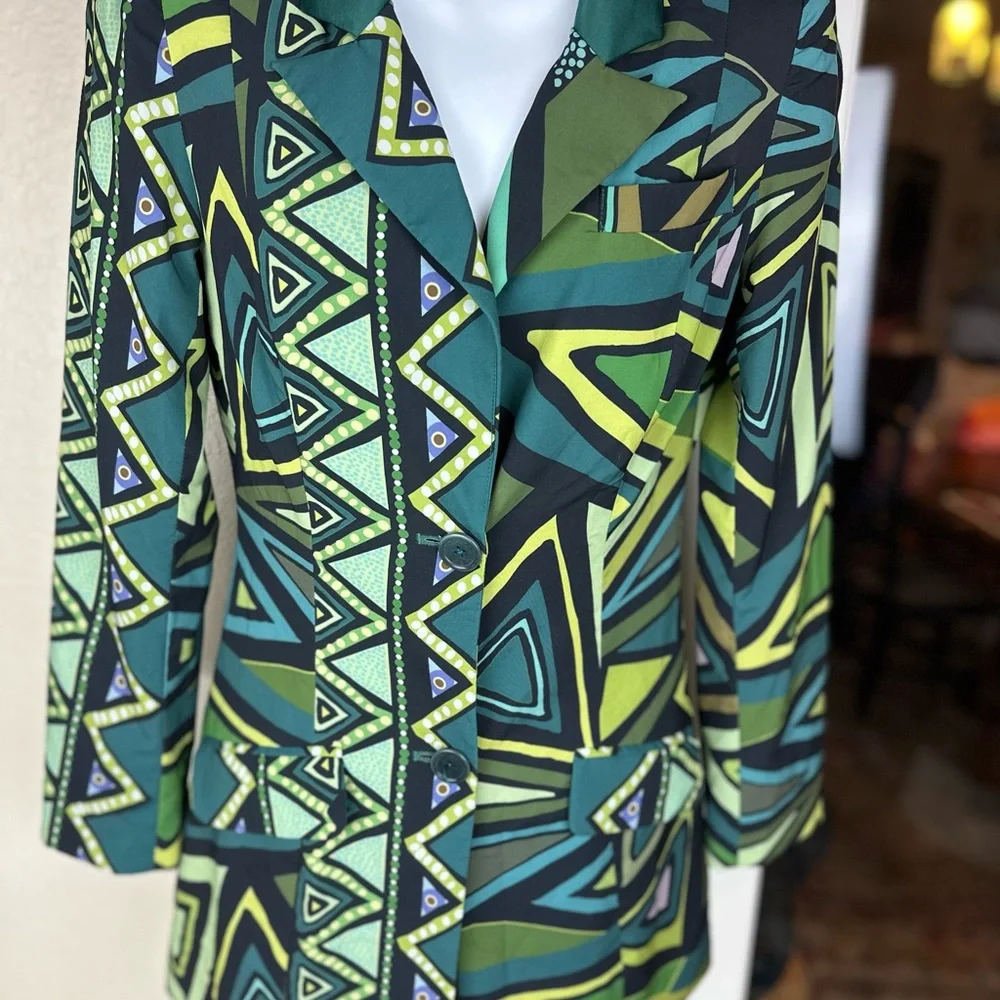 Kahindo‎ size XS NWT RTR Geometric printed blazer